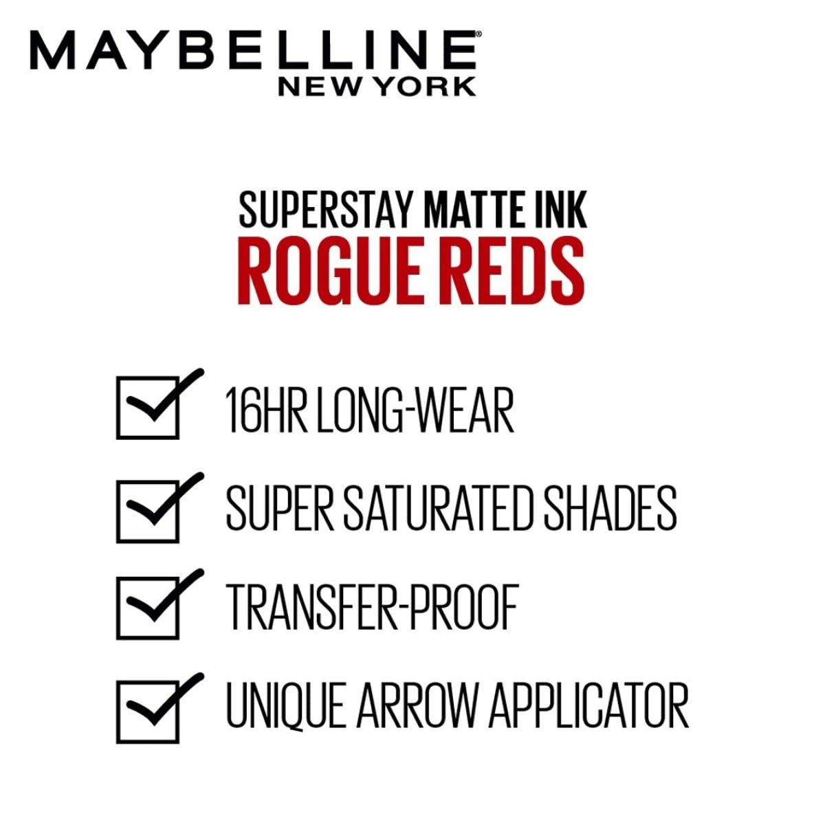 Maybelline New York SuperStay Matte Ink Liquid Lipstick - 70 Amazonian, Highly pigmented, Transfer Proof & Fade Proof. Maybelline New York SuperStay Matte Ink Liquid Lipstick Lasts Up To 16 Hour | 5ml