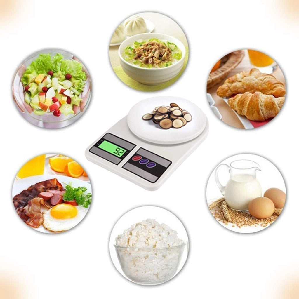YASA Digital Kitchen Weighing Scale 10 kg, Electronic Weight Machine with LCD Display for Baking, Cooking, Food & Diet, SF-400/A121. 6Months Warranty (Colour May Vary)