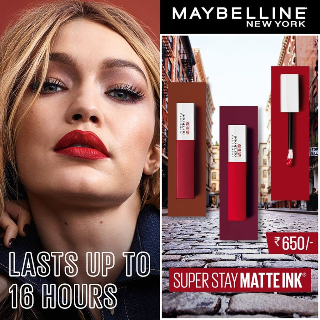 Maybelline New York SuperStay Matte Ink Liquid Lipstick - 70 Amazonian, Highly pigmented, Transfer Proof & Fade Proof. Maybelline New York SuperStay Matte Ink Liquid Lipstick Lasts Up To 16 Hour | 5ml