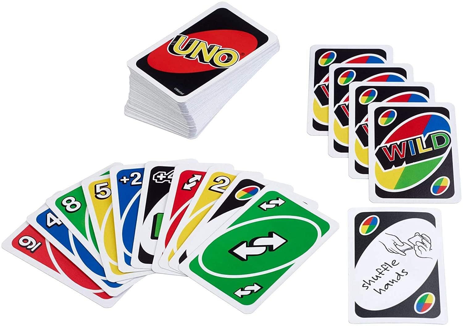 Mattel Uno Playing Card Game Set of 112 Cards, Multicolor