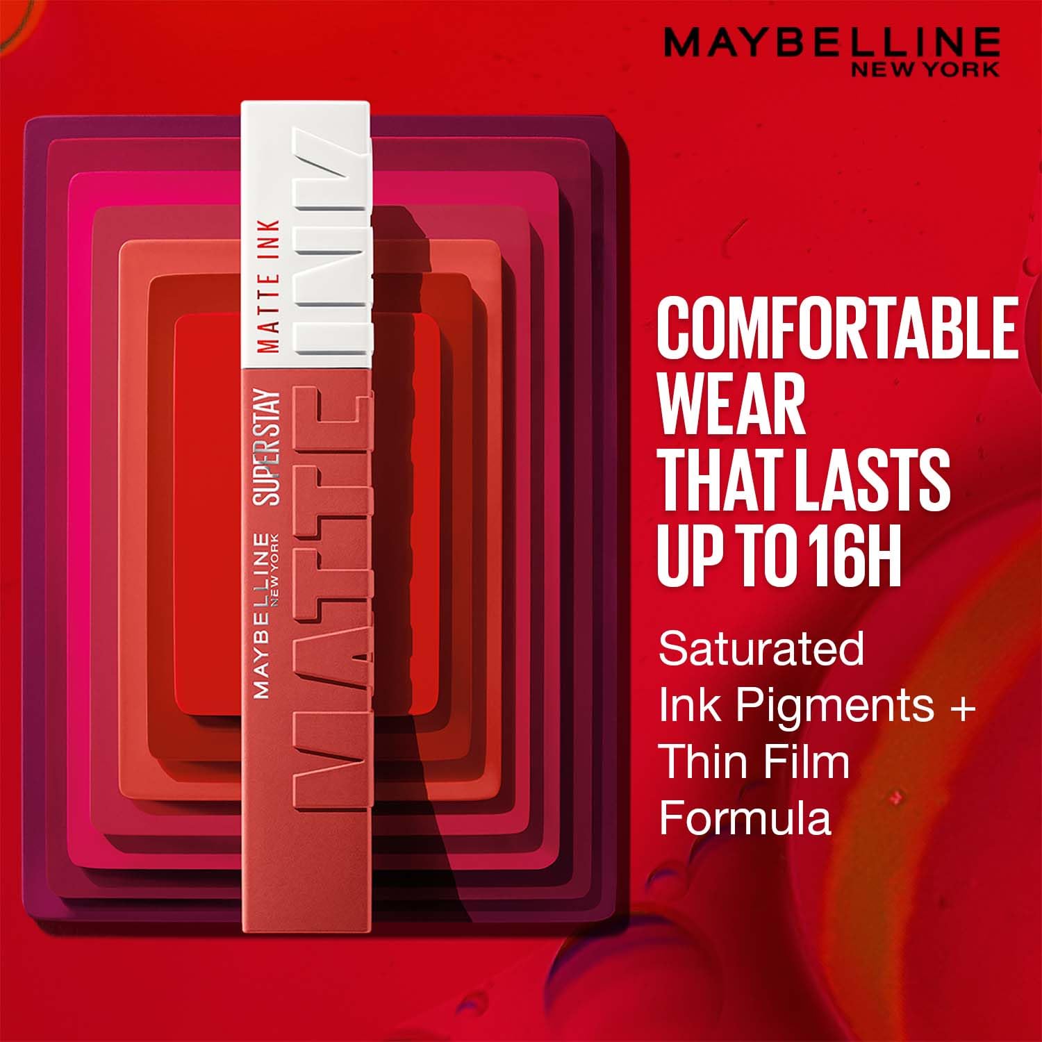 Maybelline New York SuperStay Matte Ink Liquid Lipstick - 70 Amazonian, Highly pigmented, Transfer Proof & Fade Proof. Maybelline New York SuperStay Matte Ink Liquid Lipstick Lasts Up To 16 Hour | 5ml
