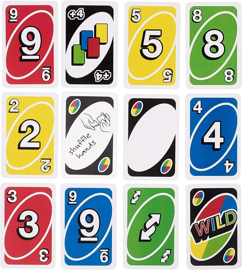 Mattel Uno Playing Card Game Set of 112 Cards, Multicolor
