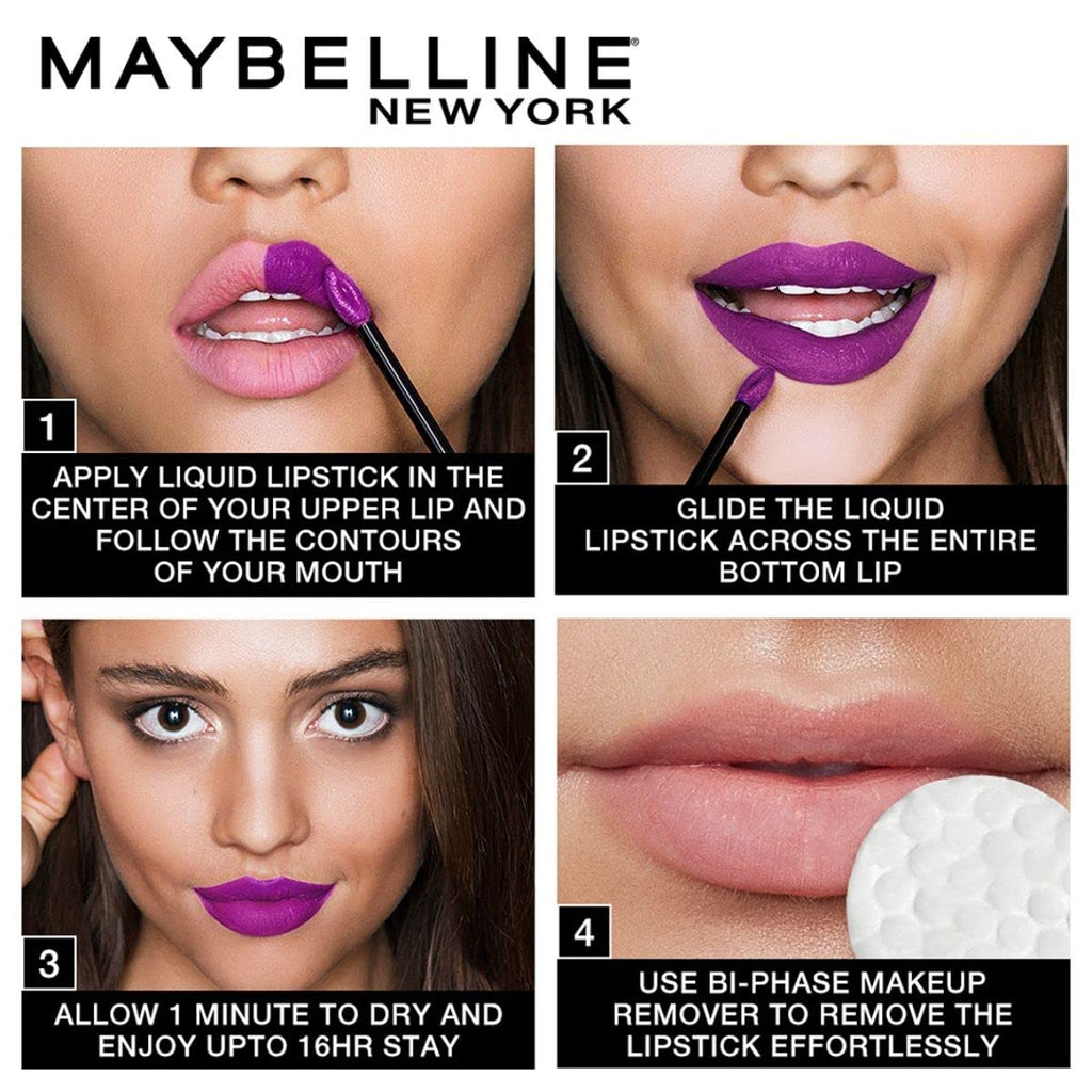 Maybelline New York SuperStay Matte Ink Liquid Lipstick - 70 Amazonian, Highly pigmented, Transfer Proof & Fade Proof. Maybelline New York SuperStay Matte Ink Liquid Lipstick Lasts Up To 16 Hour | 5ml